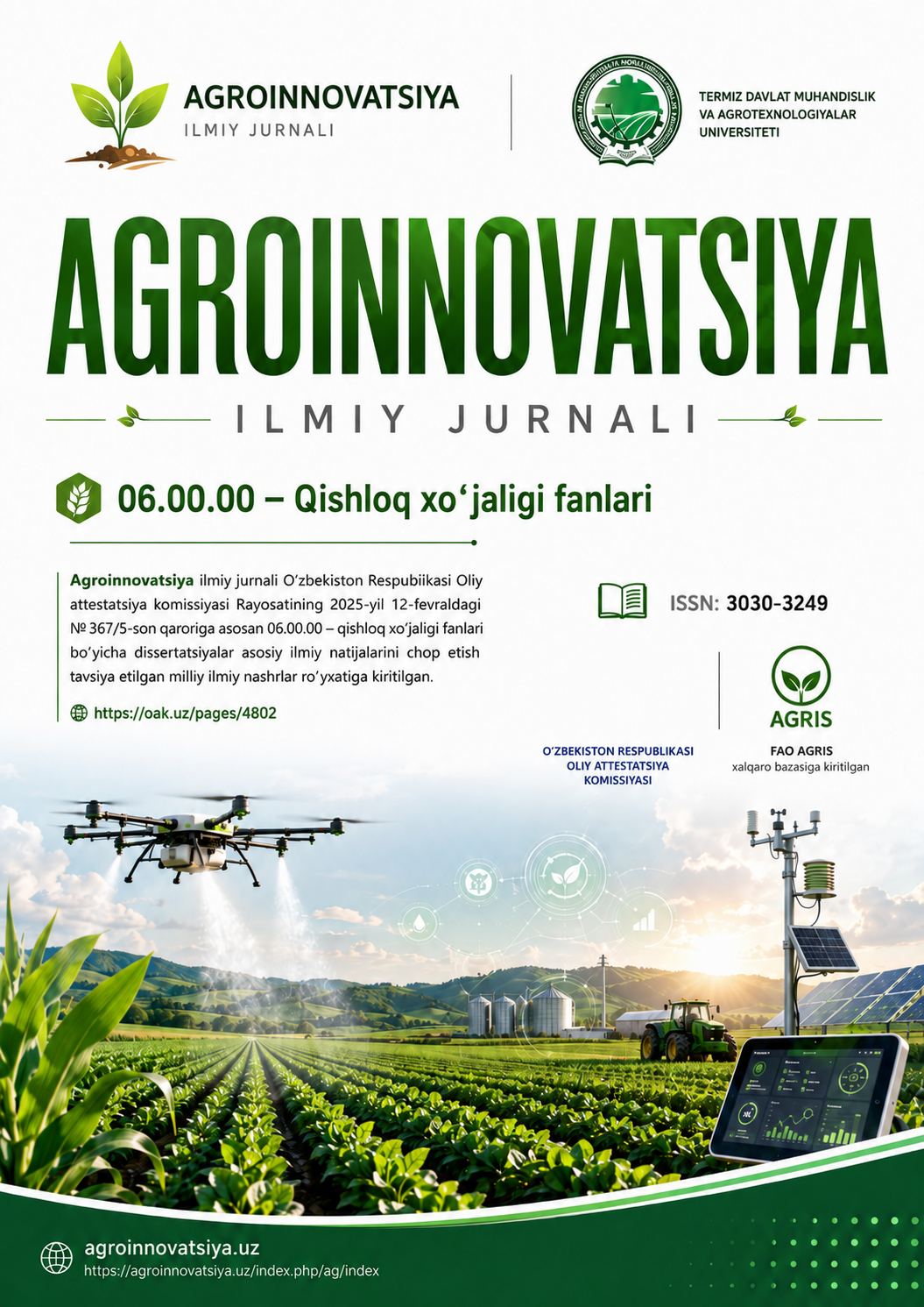 					View Vol. 4 No. 5 (2026): AGROINNOVATION
				